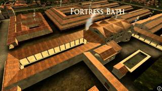 Animation of ancient Roman Fort in Caerleon Wales [upl. by Attelrahs299]