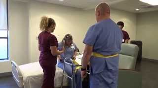 Physical Therapy Transfer Training  How To Transfer From Wheelchair To Bed [upl. by Aleece]