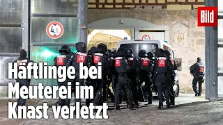 Gefängnismeuterei Polizei stürmt Knast in Thüringen  JVA Untermaßfeld [upl. by Jedd]